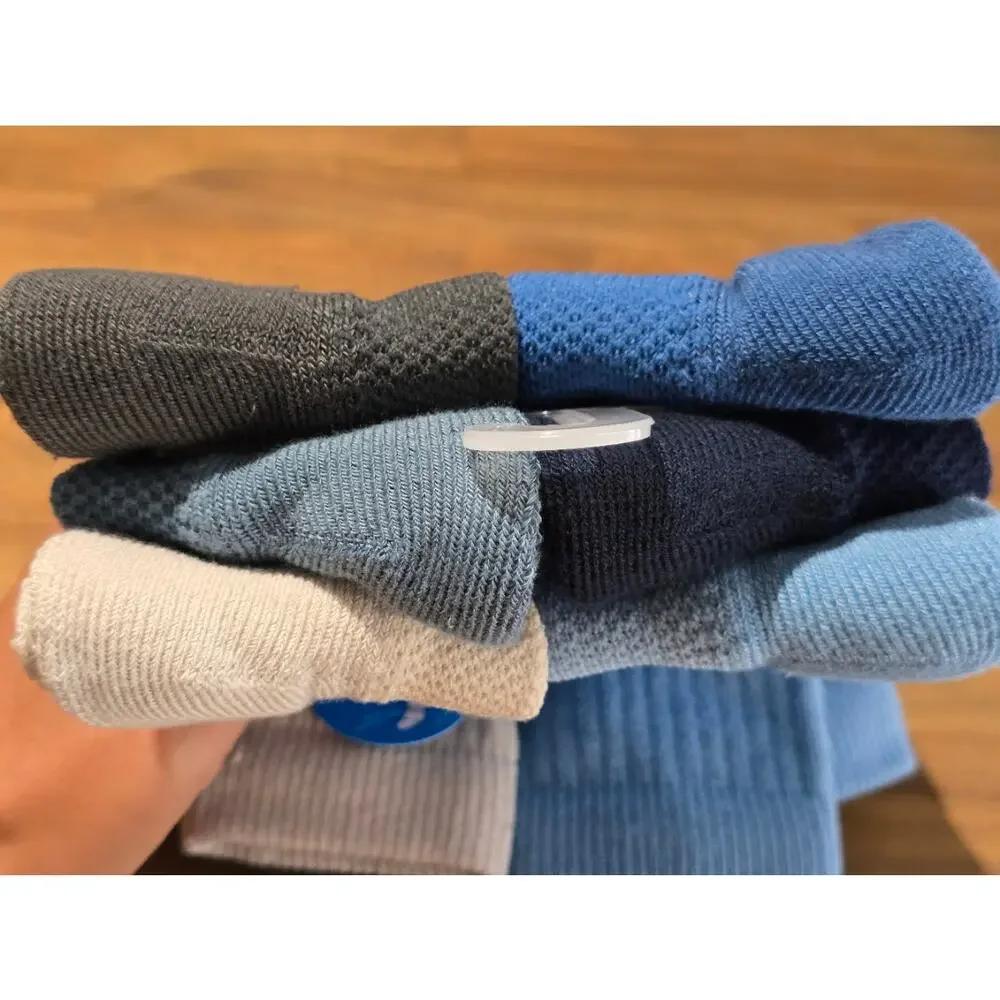 Columbia Men's Athletic Crew Socks 6-Pack Cushioned Multi-Color Shoe Size 6-12